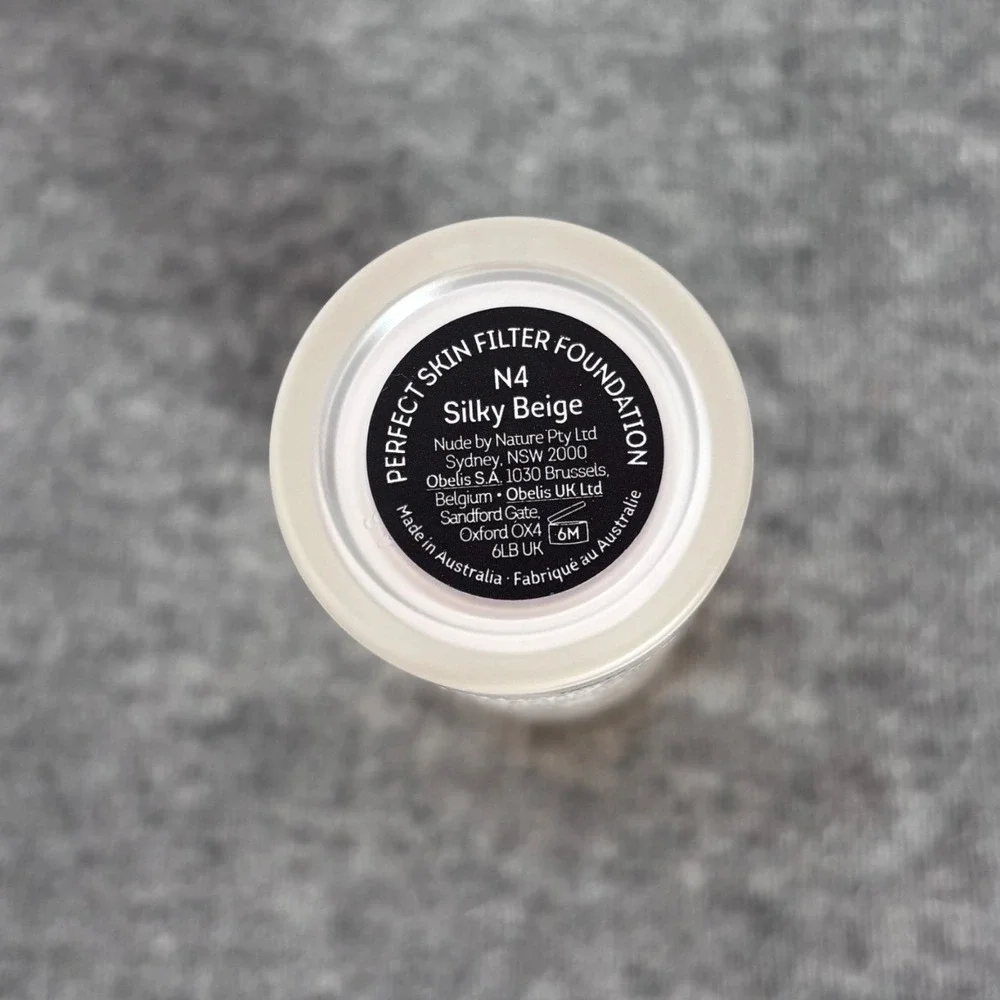 New Nude by Nature Perfect Skin Filter Foundation N4 Silky Beige Satin Matte 1oz